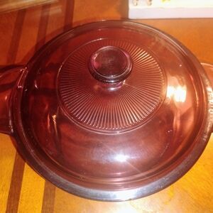 Pyrex Purple Glass Casserole Dish with Lid